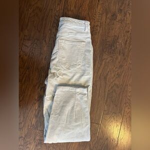Women's Cream Corduroy Jeans